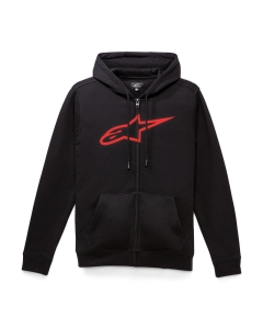 BLUZA Z KAPTUREM NA ZAMEK ALPINESTARS AGELESS II BLACK/RED L