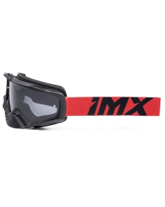 GOGLE IMX DUST BLACK MATT/RED - SZYBA DARK SMOKE + CLEAR (2 SZYBY W ZESTAWIE)