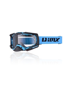 GOGLE IMX DUST GRAPHIC BLUE/BLACK MATT - SZYBA DARK SMOKE + CLEAR (2 SZYBY W ZESTAWIE)