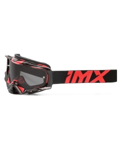 GOGLE IMX DUST GRAPHIC RED GLOSS/BLACK - SZYBA DARK SMOKE + CLEAR (2 SZYBY W ZESTAWIE)