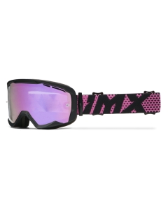 GOGLE IMX ENDURANCE FLIP BLACK MATT/ PINK - SZYBA IRIDIUM PINK + CLEAR (2 SZYBY W ZESTAWIE)