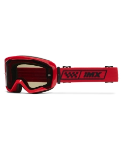 GOGLE IMX ENDURANCE RACE RED GLOSS/RED - SZYBA DARK SMOKE + CLEAR (2 SZYBY W ZESTAWIE)