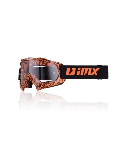 GOGLE IMX MUD GRAPHIC ORANGE/BLACK - SZYBA CLEAR (1 SZYBA W ZESTAWIE)