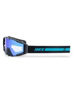 GOGLE IMX SAND BLACK MATT/BLUE - SZYBA BLUE IRIDIUM + CLEAR (2 SZYBY W ZESTAWIE)