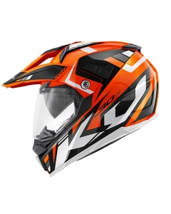 KAPPA 2022/01 KASK KV30 EVO GRAYER ENDURO RIDE DUAL OFF ROAD Z SZYBĄ I BLENDĄ KOLOR POMARAŃCZOWY/CZARNY ROZM. XL/61 ( HOMOLOGACJA ECE 22R06 )