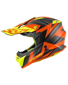 KAPPA 2022/01 KASK KV49 EVO GREAT CROSS KOLOR CZARNY MAT/POMARAŃCZOWY ROZM. M/58 ( HOMOLOGACJA ECE 22R06 )