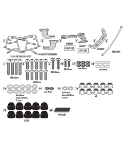 KAPPA 2024/06 STELAŻ KUFRÓW BOCZNYCH MONOKEY CAM SIDE BMW F 900 GS '24-, POD KUFRY KFR K'FORCE ALU