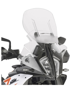 KAPPA 2024/06 SZYBA AIRFLOW (REGULOWANA) KTM 790 / 890 ADVENTURE '23-, (MAX 37 X 49 CM) REGULOWANA AIRFLOW (12 CM ZAKRES REGULACJI) PRZEZROCZYSTA