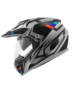 KAPPA KASK KV30 EVO GRAYER DUAL OFF ROAD Z SZYBĄ I BLENDĄ KOLOR SZARY MAT/CZARNY ROZM. XS/54 ( HOMOLOGACJA ECE 22R06 )