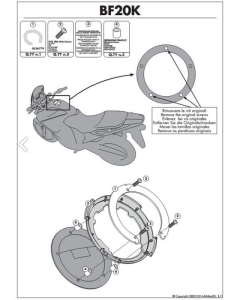 KAPPA MOCOWANIE TANKLOCK HONDA CROSSTOURER 1200 '12-13