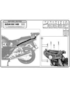 KAPPA STELAŻ KUFRA CENTRALNEGO SUZUKI GSX 1400 (02-09) ( BEZ PŁYTY )