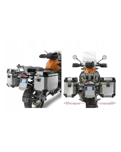 KAPPA STELAŻ KUFRÓW BOCZNYCH MONOKEY CAM SIDE BMW R 1200 GS (04-12), R 1200 GS Adventure (06-13) - POD KUFRY KFR K'FORCE ALU