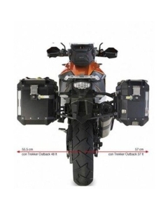 KAPPA STELAŻ KUFRÓW BOCZNYCH MONOKEY CAM SIDE KTM 1190 Adventure / R (13-16), 1050 Adventure / 1290 Super Adventure (15-16), 1090 Adventure / 1290 Super Adventure R / S (17-19), T (17) - POD KUFRY KFR K'FORCE ALU