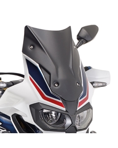 KAPPA SZYBA HONDA CRF 1000L Africa Twin (16-19), CRF 1000L Africa Twin Adventure Sports (18-19) 40 x 31 CM CZARNY MATT