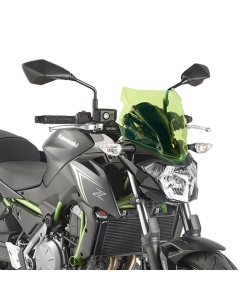 KAPPA SZYBA KAWASAKI Z 650 (17-20) 28 X 33 CM LIME Z PODŚWIETLANYMI KRAWĘDZIAMI Z MOCOWANIAMI