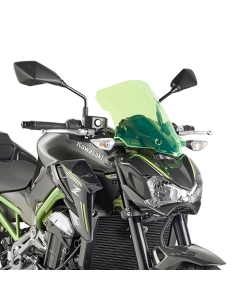 KAPPA SZYBA KAWASAKI Z 900 (17-18) 37 X 32 CM LIME Z PODŚWIETLANYMI KRAWĘDZIAMI Z MOCOWANIAMI