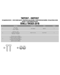 KAPPA ZESTAW MONTAŻOWY GMOLI TN8703 BENELLI TRK 502X (18-20)