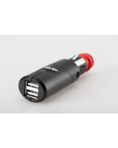 ŁADOWARKA 12V GNIAZDO ZAPALNICZKI ADAPTER DIN, PODWÓJNE ZŁĄCZE USB SW-MOTECH