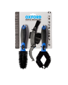 OXFORD ZESTAW SZCZOTEK DO CZYSZCZENIA MOTOCYKLA BICYCLE TRIPLE BRUSH SET (STARY KOD: OX244)